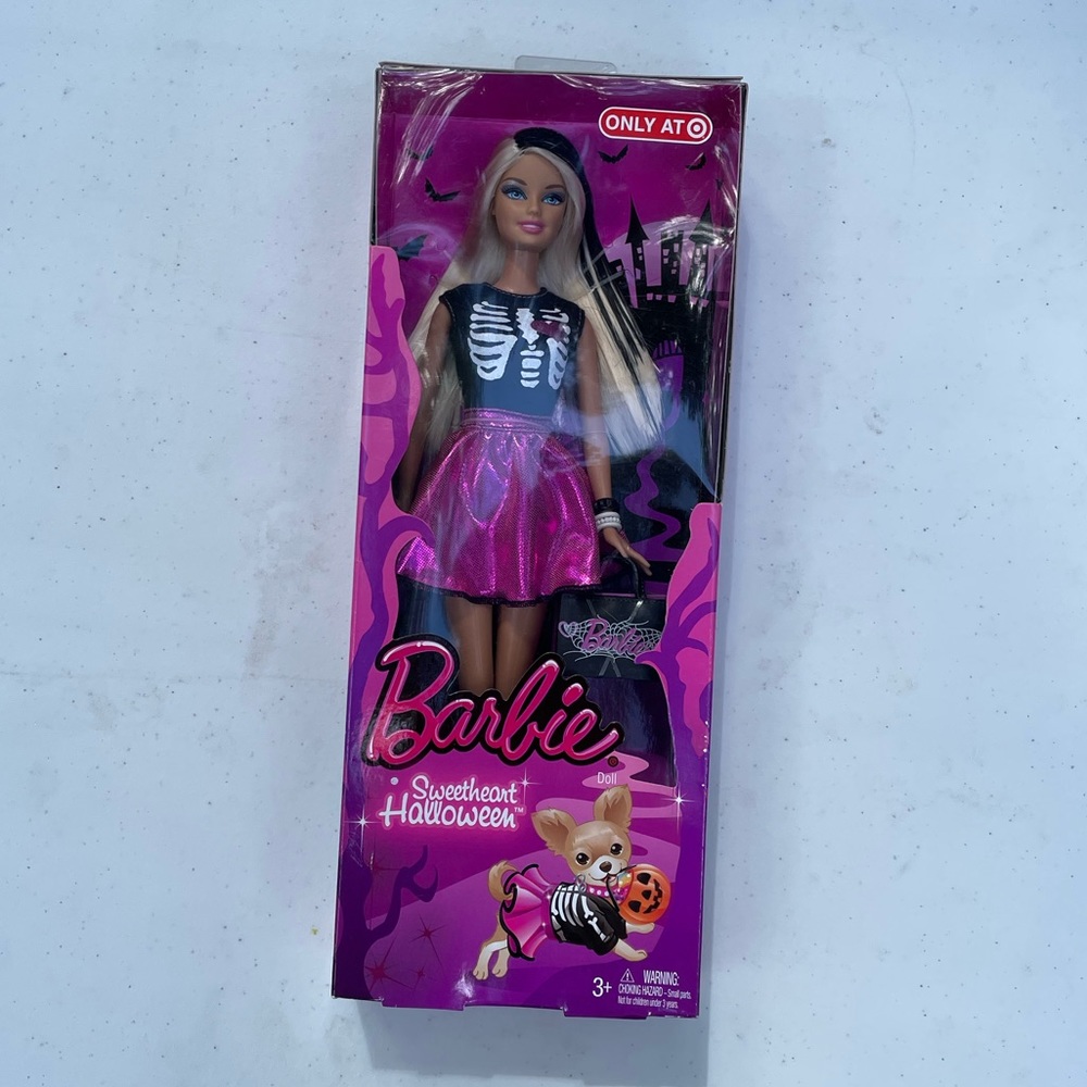 New Mattel 2012 Barbie Doll Sweetheart Halloween Target Exclusive Skeleton Rare - Picture 2 of 8